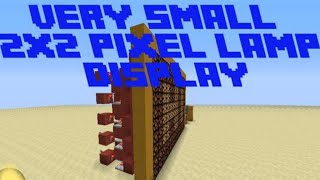 How to make a 2x2 pixel #minecraft #redstone