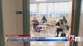 Wake and Durham students return to classrooms this week