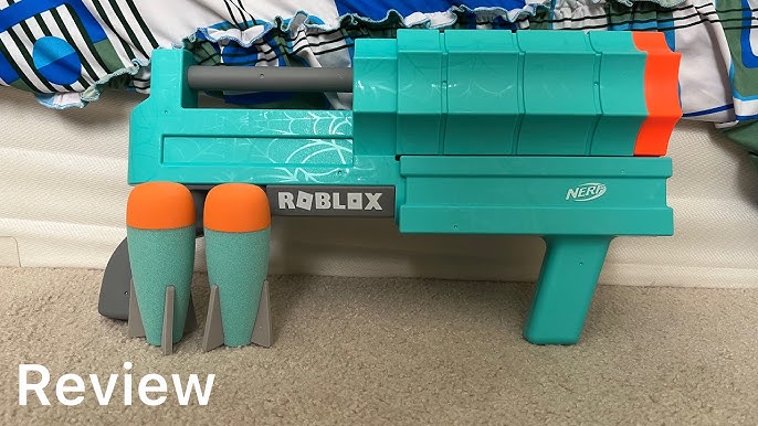 NERF Roblox Sharkbite: Web Launcher Rocker Nerf Blaster with 2 Roblox Nerf  Rockets in 2023