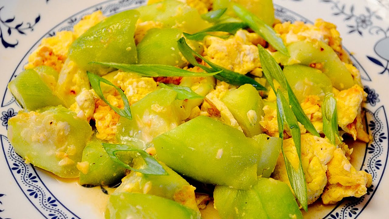 How To Make Stir Fried Luffa with Egg The Simple Recipe You Can Do It