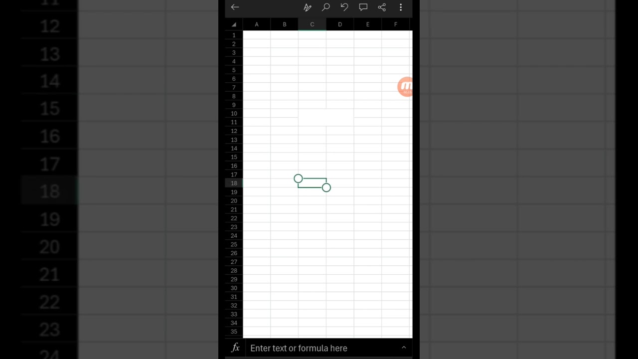 Ms Excel ke mobile app me Merge and Centre kaise kare