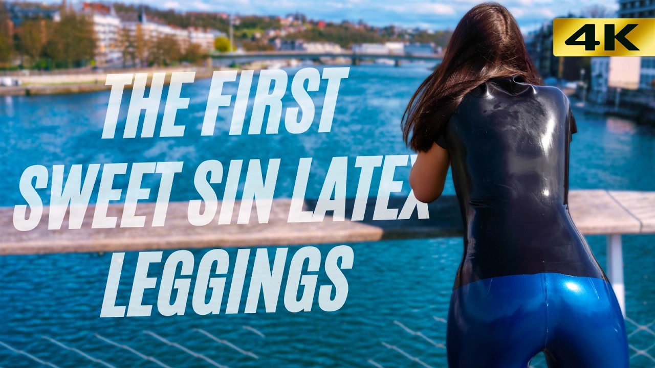 Electric Black & Blue Look ☀️ The First Sweet Sin Latex Leggings on our New Model - TRAILER