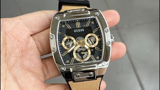 Guess phoenix GW0202G3 nâu sáng vỏ bạc