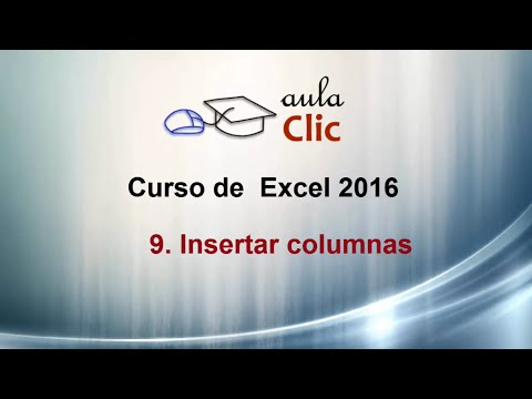 Curso de Excel 2016. 9.2. Insertar columnas.