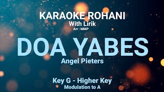 DOA YABES (Key G) Kunci nada tinggi - KARAOKE ROHANI KRISTEN