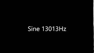 Sine 13013Hz Audio Only