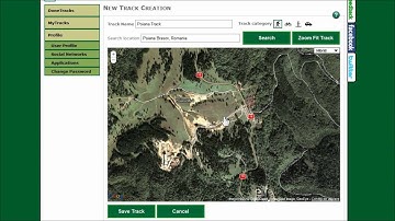 Creating a new virtual orienteering track using the web interface