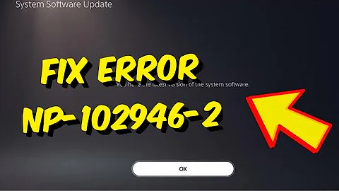 How To Fix PS5 Error Code NP-102946-2 - "Please install the latest update file" PS5 Error