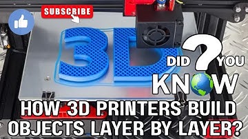 How 3D Printers Work, Build Objects Layer by Layer #3DPrinting #AdditiveManufacturing  #3DPrinter