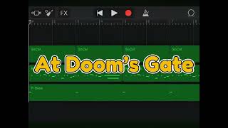 At Doom’s Gate thanks to @jrburger95 for the idea #garageband #rock