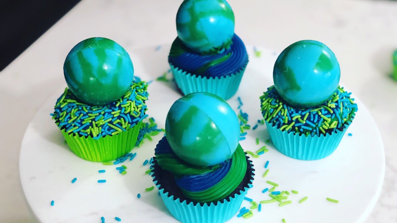 Earth Day 2019 Cupcakes Homemade Earth Cupcake Toppers YouTube Earth Day 2019 Cupcakes Homemade Earth Cupcake Toppers YouTube