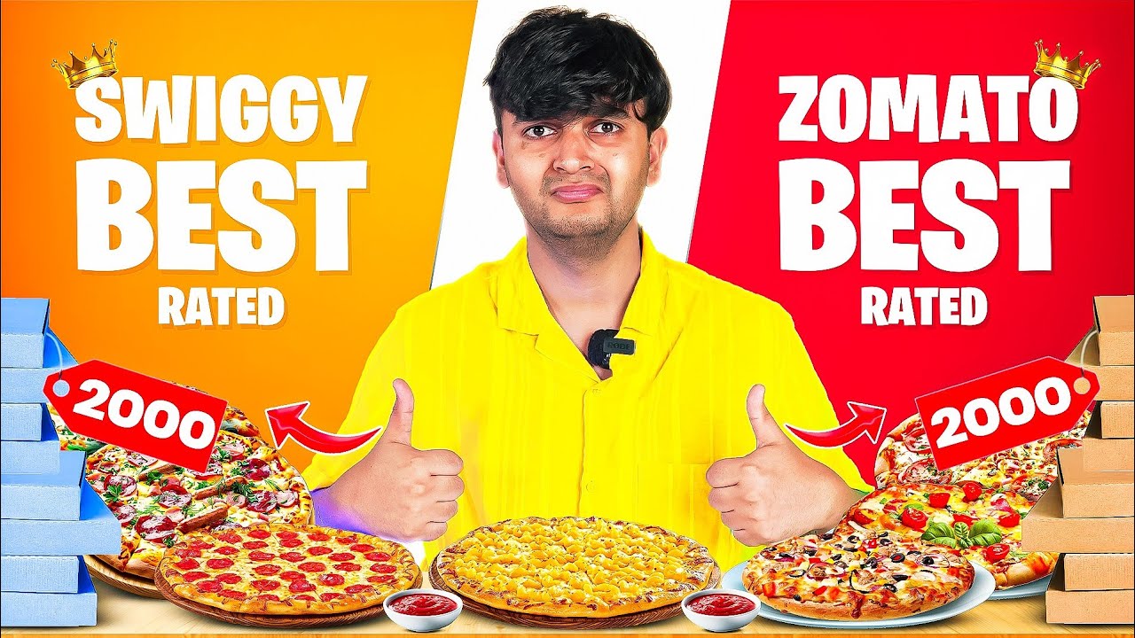 Trying Zomato vs Swiggy Best Rated Pizzas