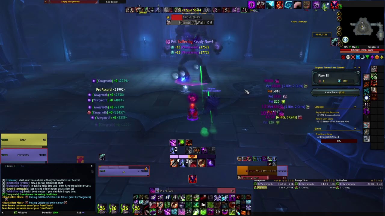 Warlock twisting corridors