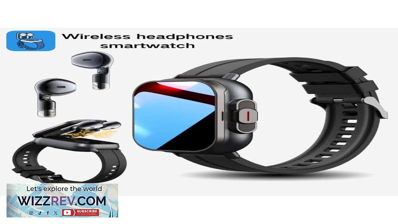 Smart Watch With Earbuds 2 In 1 Earphones Smart Watch Wireless Call Music Play