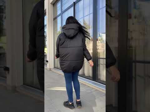 Жіноча куртка бочонок зима, відео 1
