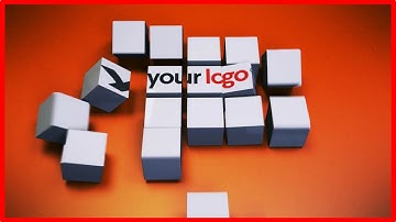 Cube assembly logo animation