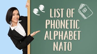 List of phonetic alphabet NATO