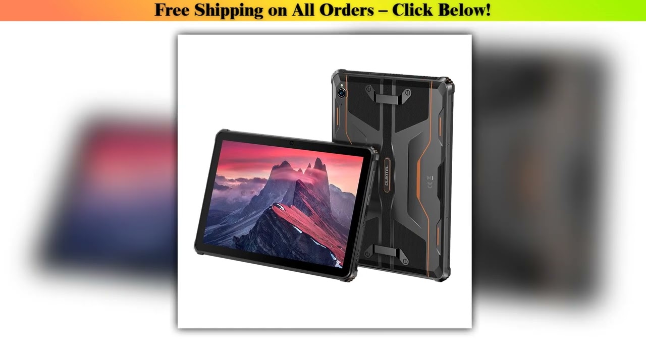 Oukitel RT9 Rugged TabletRugged Tablet 10.1" HD Display 24GB RAM 256GB Waterproof Tablet 11000mAh