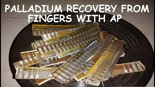 Palladium recovery from FINGERS with AP!
