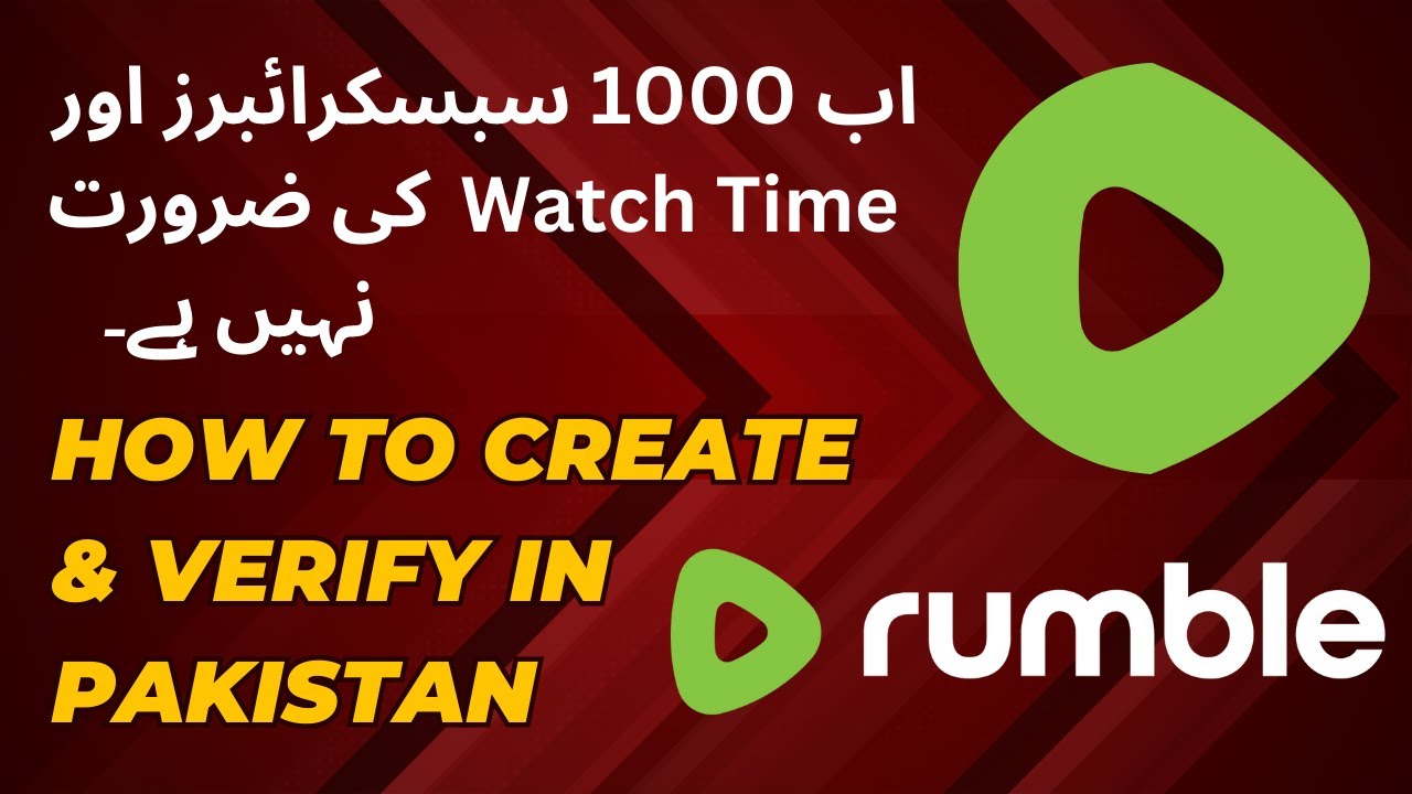 How to create rumble account in 5 minutes How to verify rumble