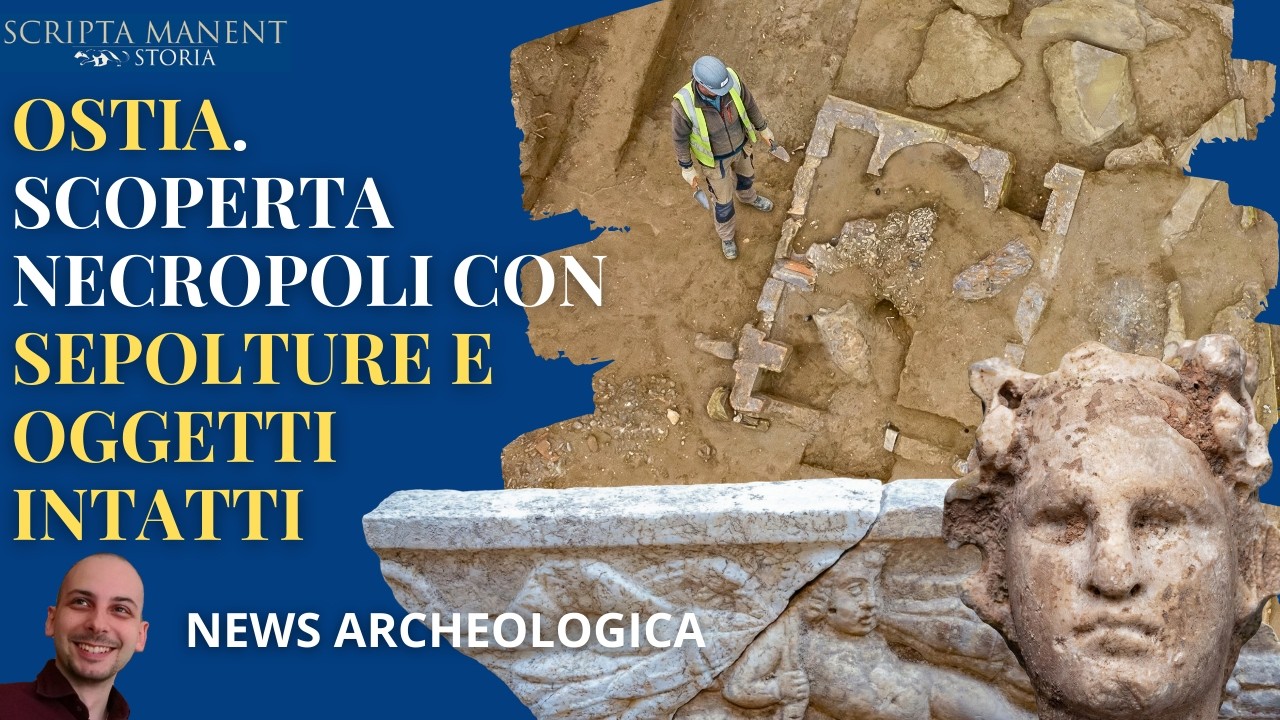 Ostia. Scoperta grande necropoli con sepolture e oggetti intatti