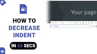 How to Decrease Indent on Google Sites [NEW]