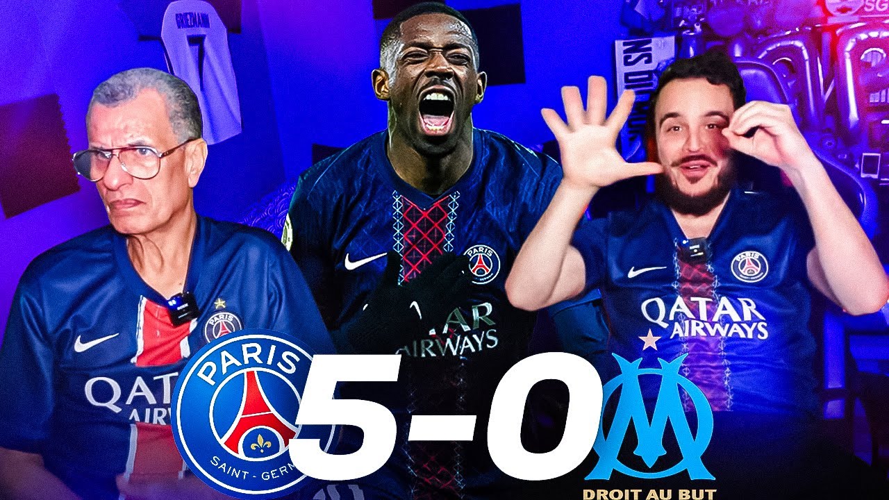 LA MANITA ! | Réaction à PSG 5-0 OM avec Le Padre
