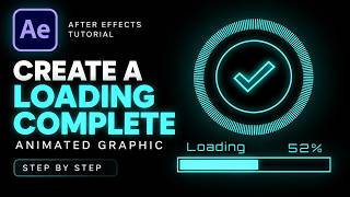 How to Create a Loading Complete Animation in After Effects | Motion Graphics Tutorial