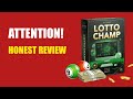 LottoChamp Review: Smarter Lottery Number Picks
