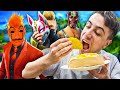 MANGIO 1 TACOS Ogni Skin MASCHERATA! Fortnite ITA!