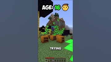 how to escape traps at different ages in minecraft 😱 #shorts