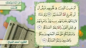 آية٢٩سورة محمد مكرر القارئ أحمد الدباغ