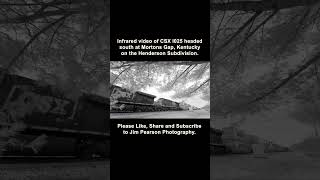 Infrared video of CSX I025 headed south at Mortons Gap, Kentucky