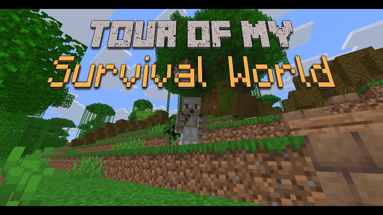 Это мой мир выживания в Minecraft… (Он просто БЕЗУМНЫЙ)