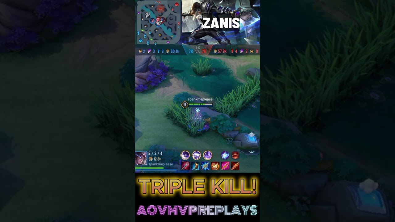 Zanis 😎 Triple Kill! ⚡ Arena of Valor 🔥