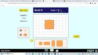 Area builder on PhET Simulations.
