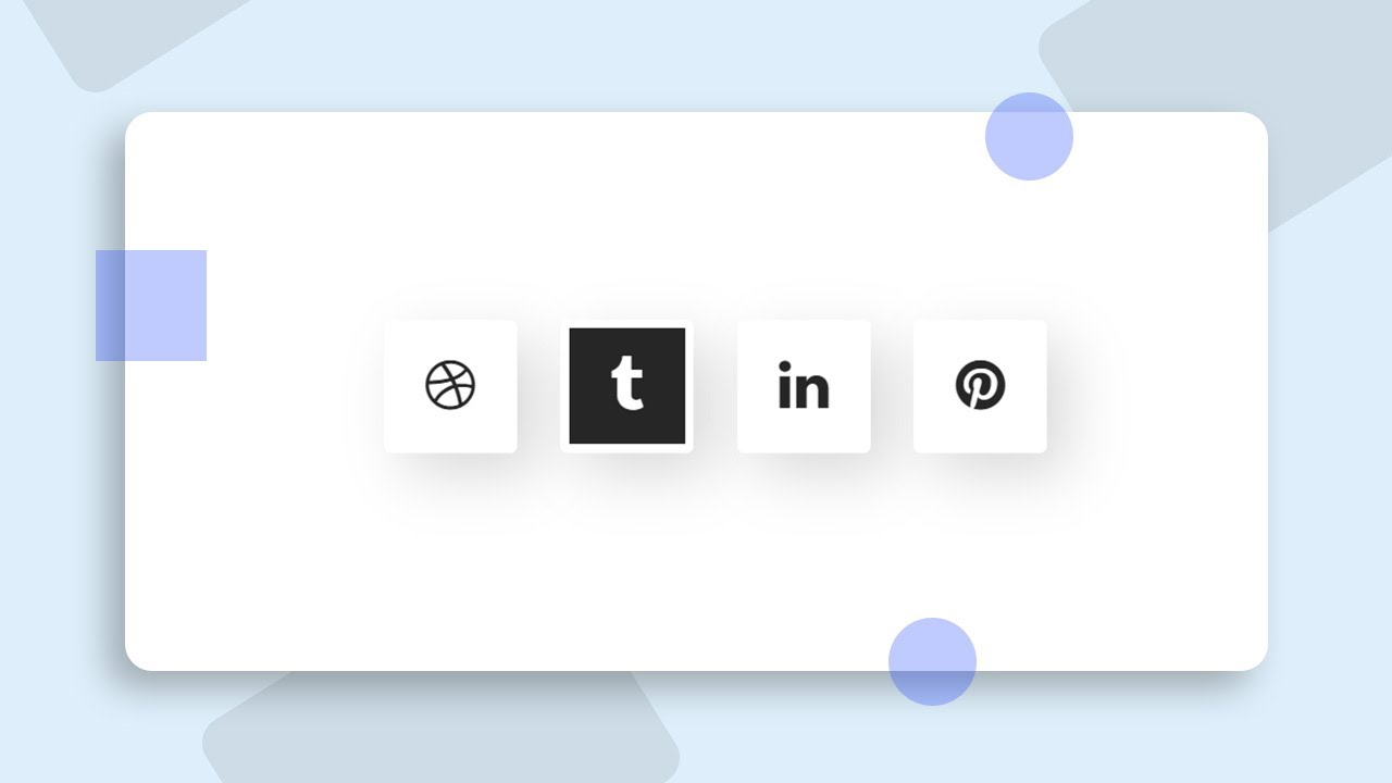 Social Media Icon Hover Effects | CSS Icon Hover Effect - YouTube