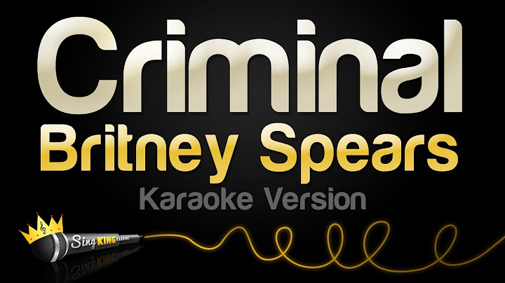 Criminal Karaoke version - Karaoke performance video thumbnail