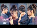 3 Ways To do a Messy Bun with Rubberband For Medium To Long hair/Amazing Bun Hairstyle Hacks