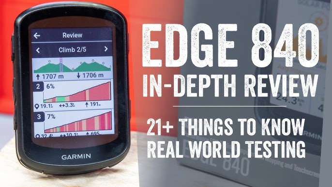 Garmin Edge 840 Solar, Compact GPS Cycling Computer, Device Only  (010-02695-20) 