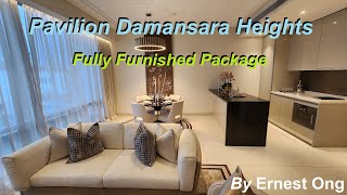826 sqft Pavilion Damansara Heights Fully Furnished Residential Unit with 1 Bed 1 Study 2 Bathrooms
