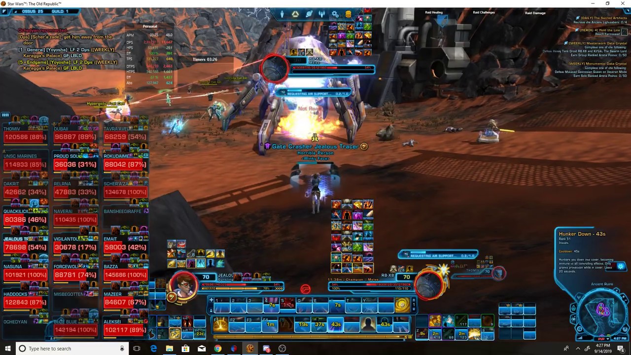 [SWTOR 5.10] Ossus World Boss, R8-X8 - Gunslinger DPS