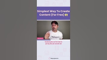 Simplest Way To Create Content (For Free) 🙌