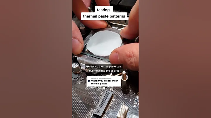 what happens if you use too much thermal paste #shorts