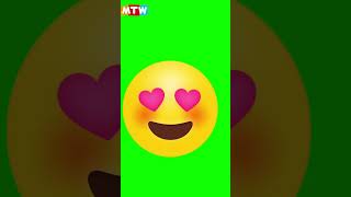 Love Emoji green screen footage | Animated Emoji #greenanimation #emoji