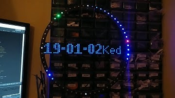 Neopixel led matrix clock