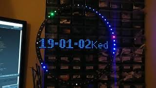 Neopixel led matrix clock