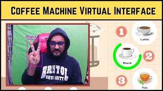 Coffee Machine Virtual Interface using Computer Vision