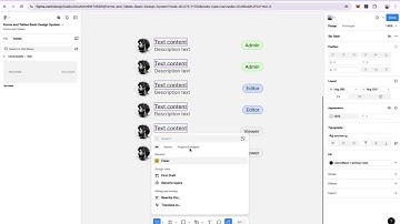 List component - Forms & Tables design system