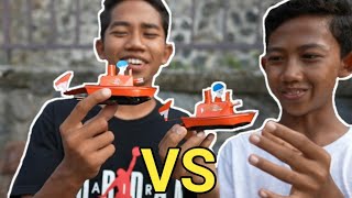 PERTAMA KALINYA ADU KAPAL OTOK OTOK DISUNGAI, SIAPA YANG MENANG YA? | Mikael TubeHD